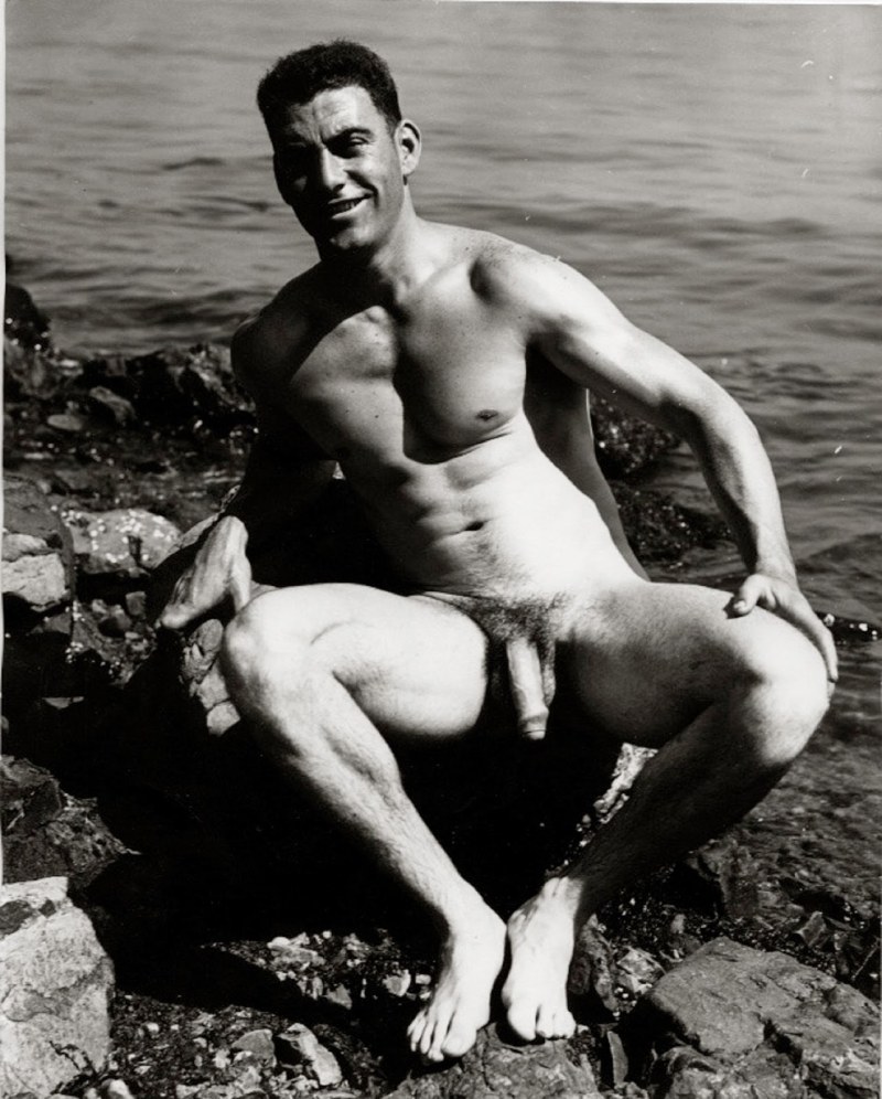 Naked guys young men retro