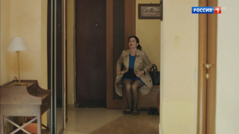 Actress Julia Snigir Stockings with garters