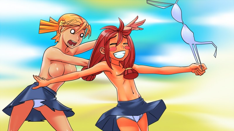 Infinite summer Alice and Ulyana at the washbasin