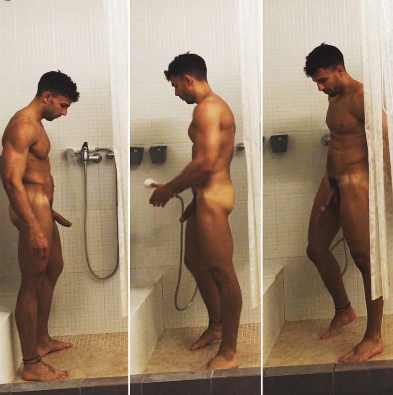 Hidden camera cleaning lady naked