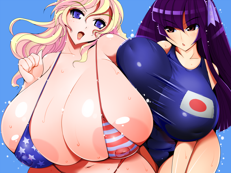 Anime girls with huge tits