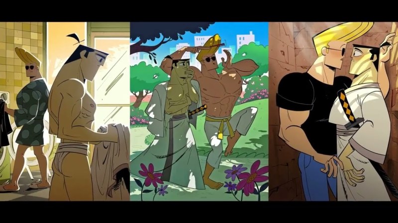 Guy and girl in the shower