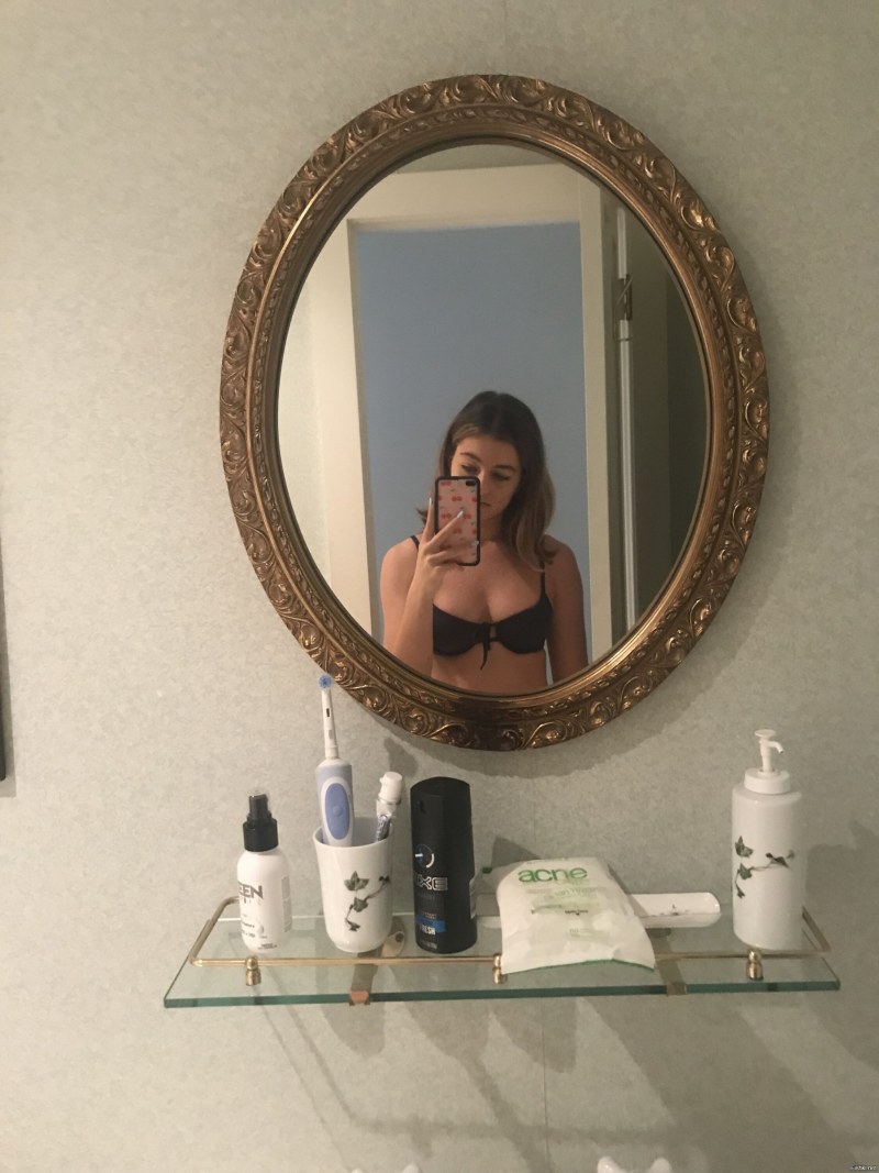 Women's legs in the bathroom