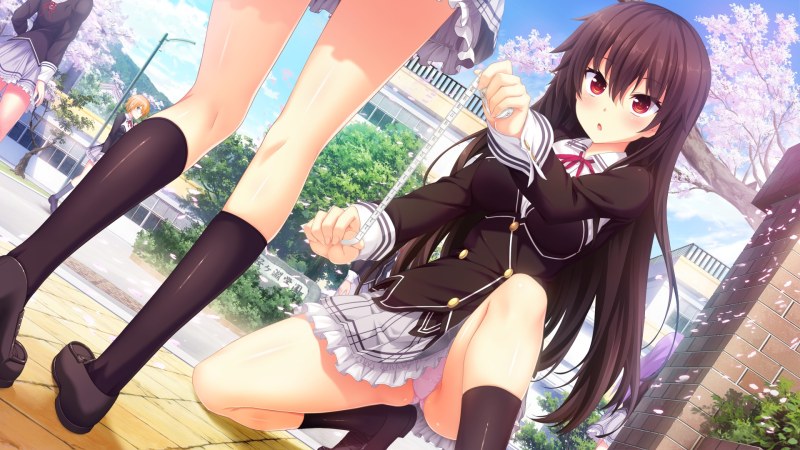 Katerina Nova in a skirt