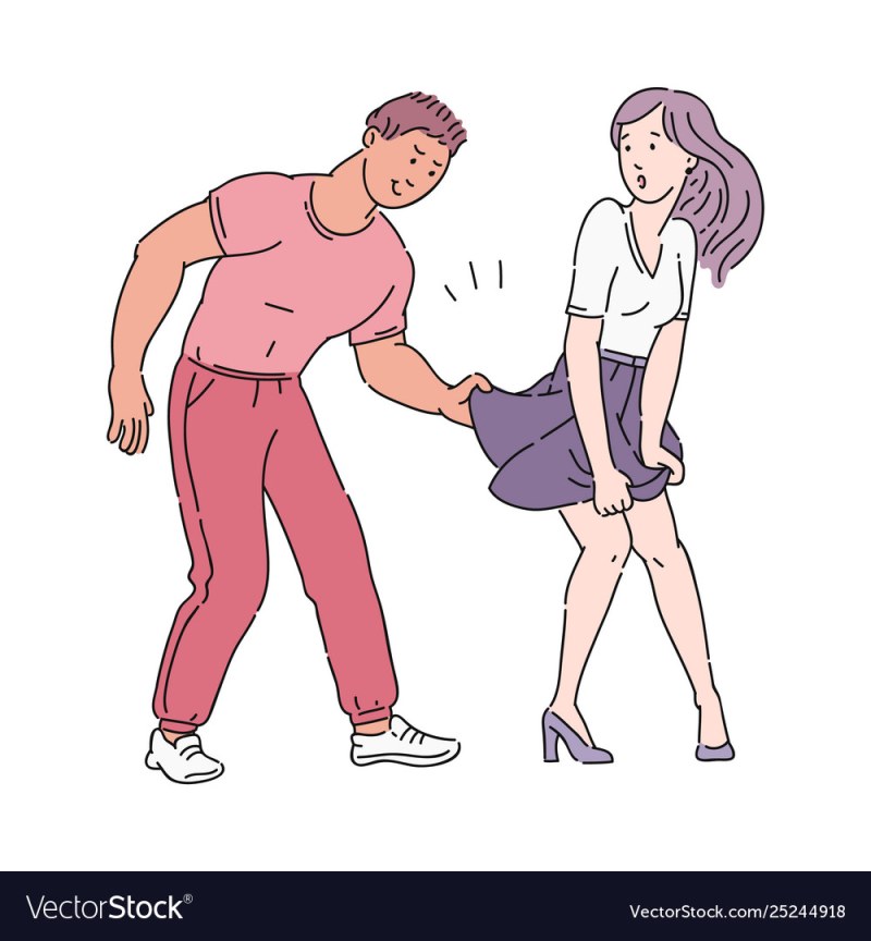 Dragging behind the skirt