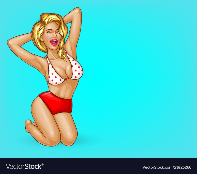 Pop art girl with candy