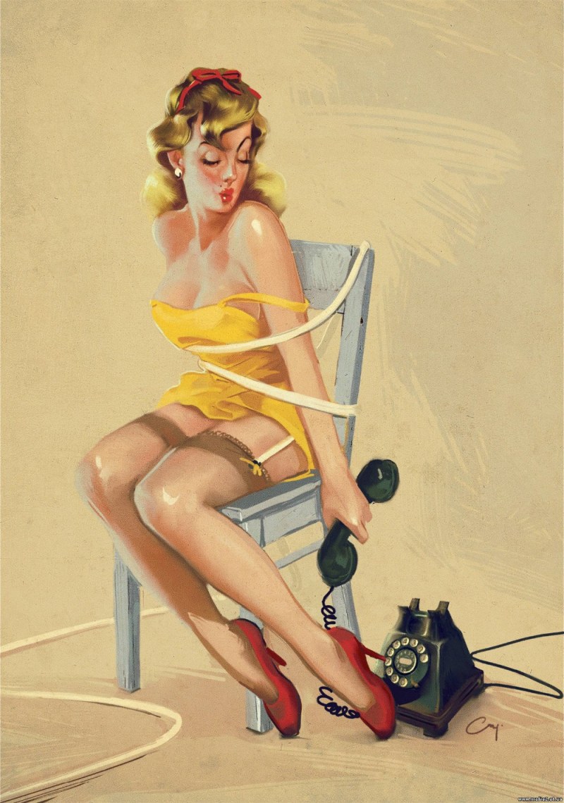 Girl in the style of pop art breasts