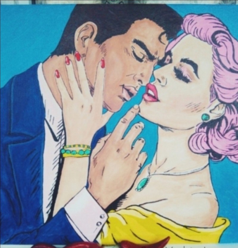 Drawn girls in linen