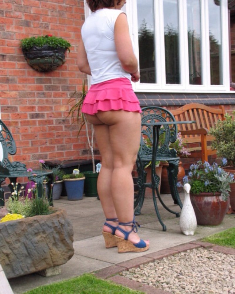 Big naked priests in short dresses