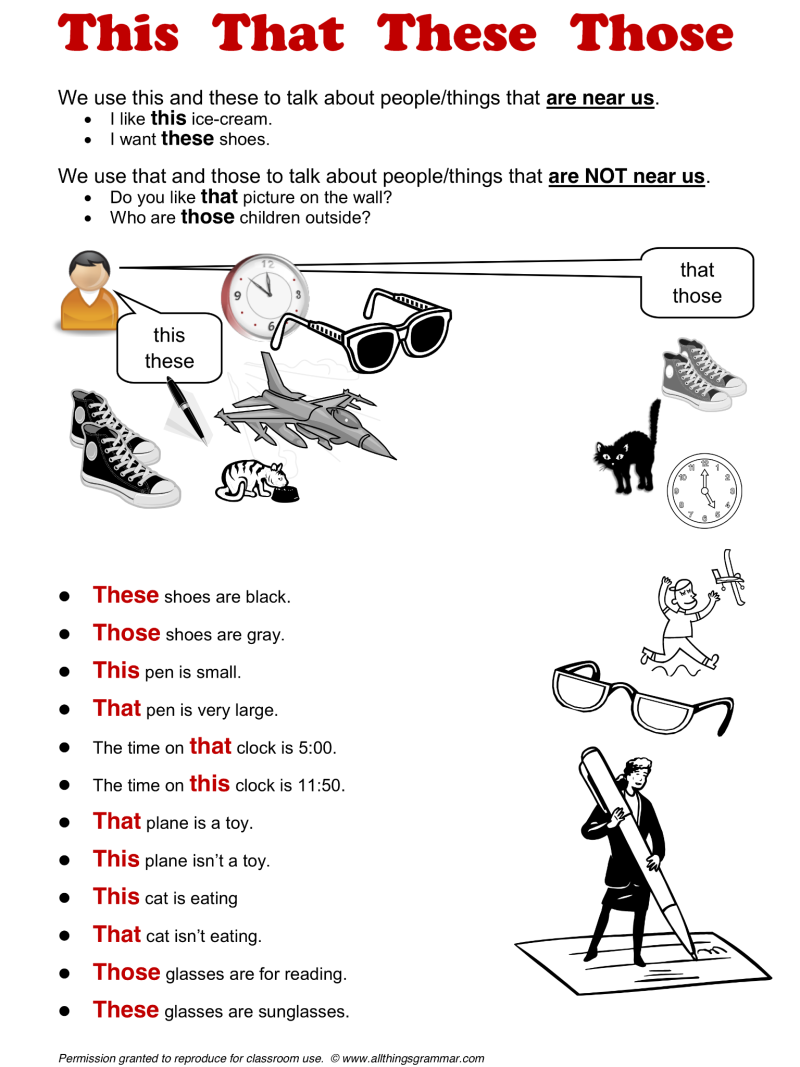 This that those in English