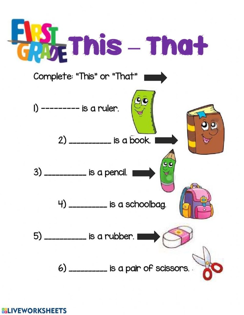 The use of this that