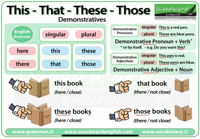 Indication pronouns in English Worksheets