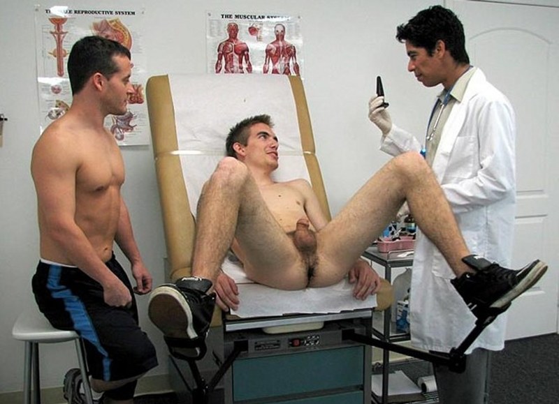 Naked guys at the doctor's appointment