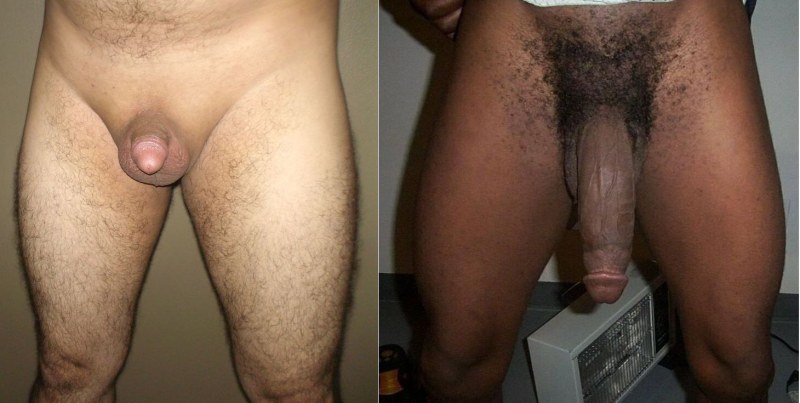 Small dark penis