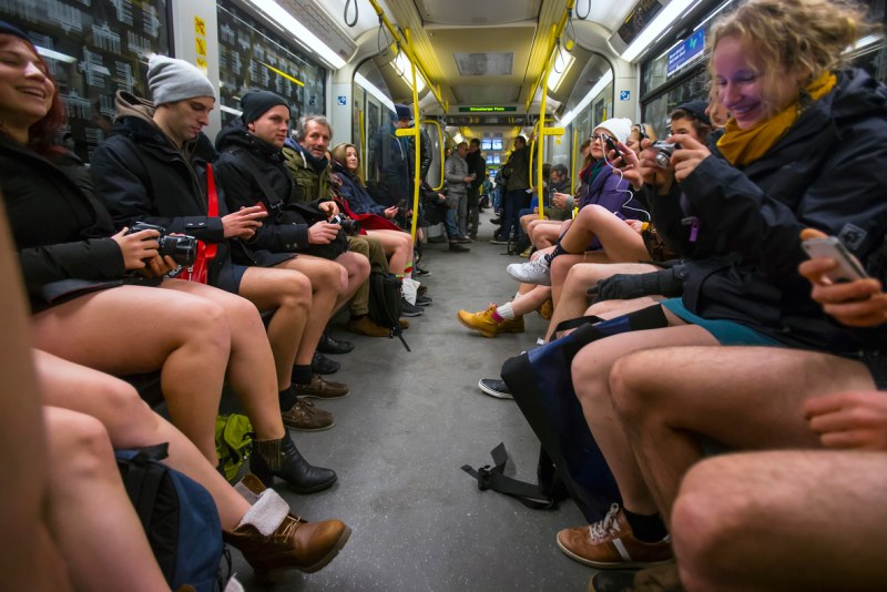 No Pants Subway Ride Moscow