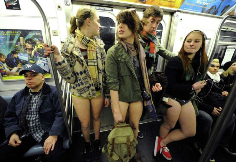 No Pants Subway Ride Moscow