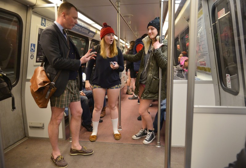 Public transport nude