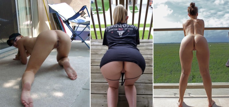 Naked butt in public places