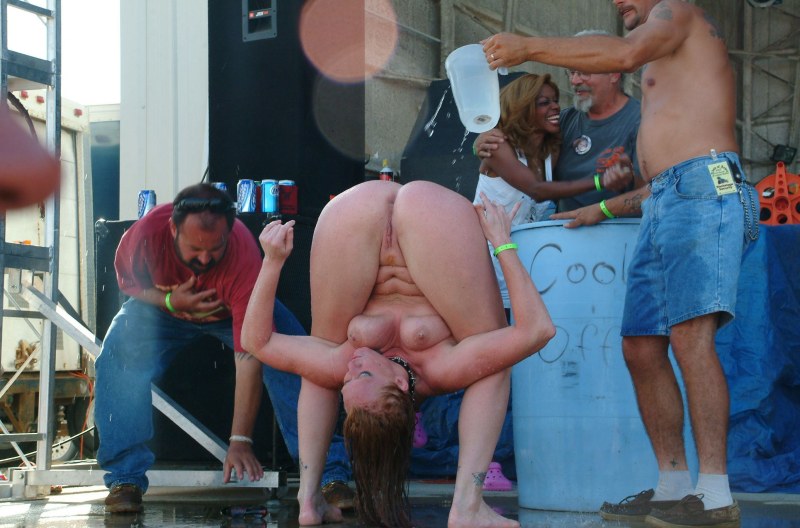 Waiter with big tits