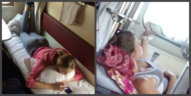 Anal in public transport