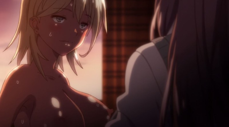 A woman with a huge member and boobs