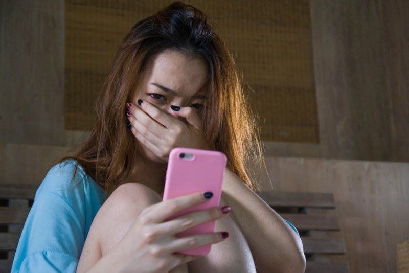 Beautiful girls on the phone