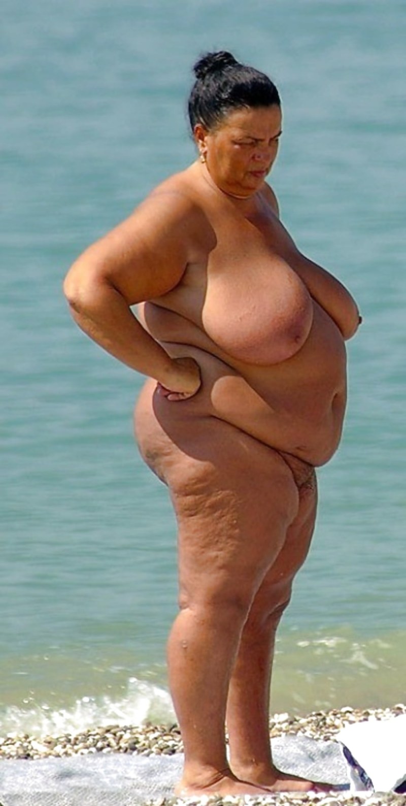 Bbw beach nude