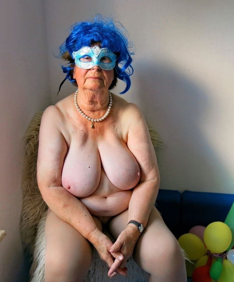 Old women thin with big tits