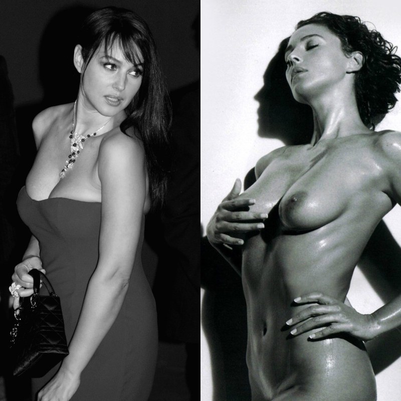 Lesbian Monica Bellucci naked