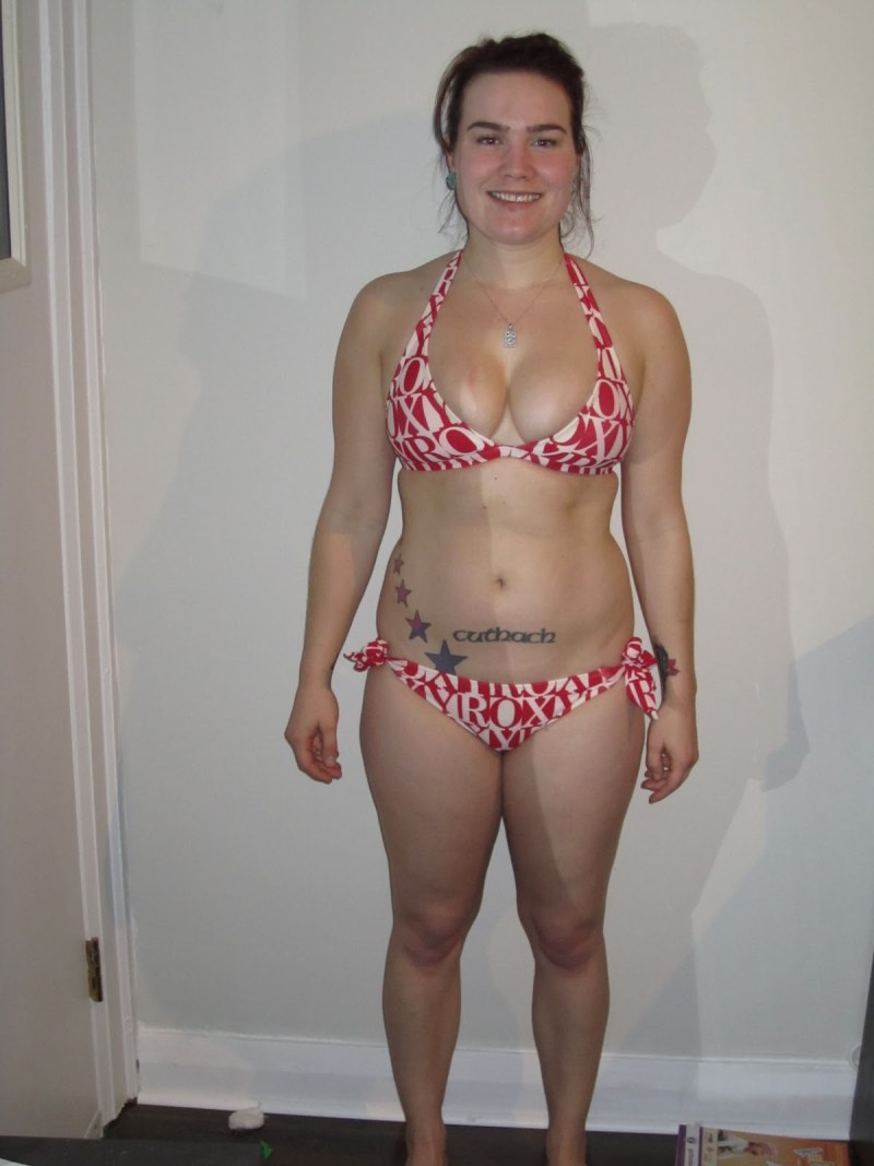 Naked with an ugly figure