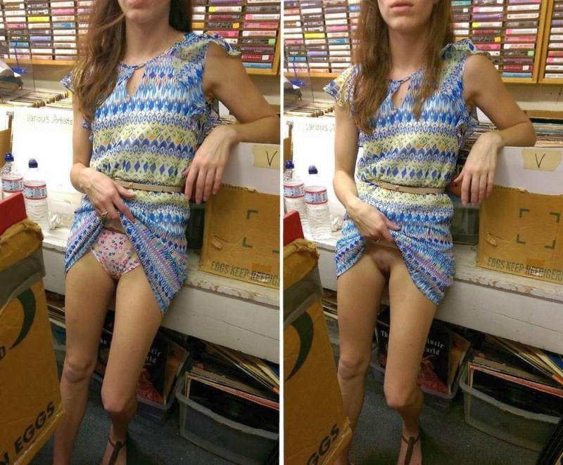 Dressed and undressed teenager