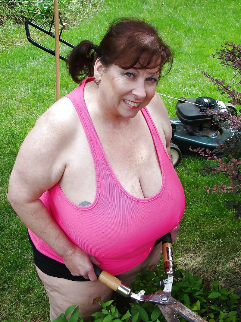 Fat women in white underpants