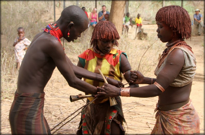 Naked women of wild tribes