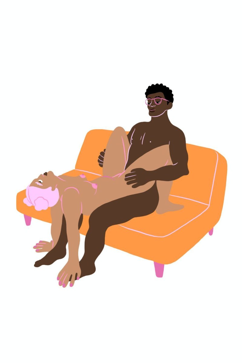 The pose of the rider Kamasutra