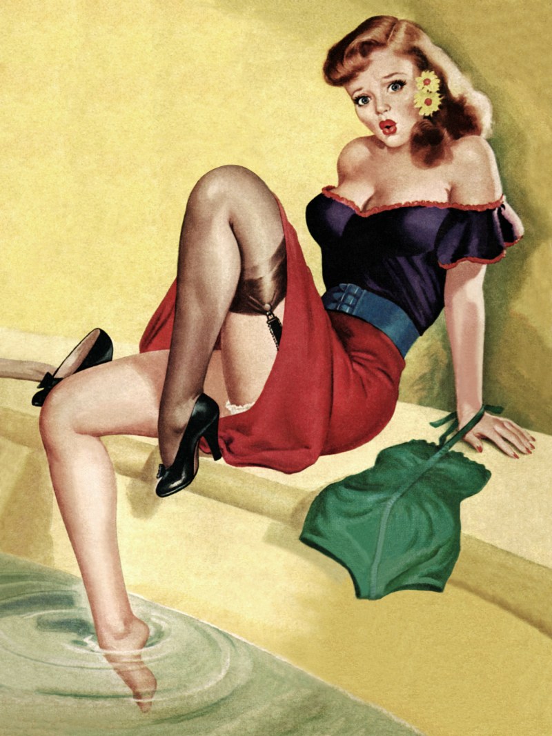 18th century lady with telephone