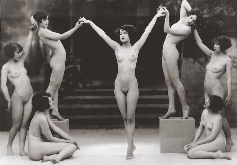 Dancing naked women
