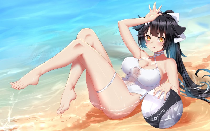 Takao Azur Lane swimsuit