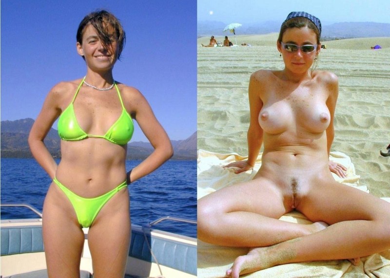 Wife without a swimsuit private