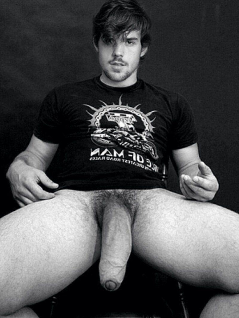 Naked butt and testicles of guys