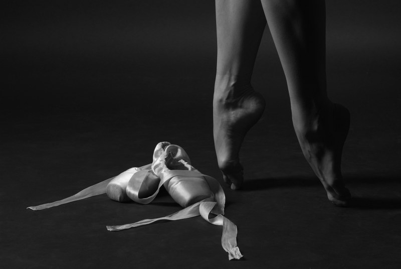 The legs of the dancers