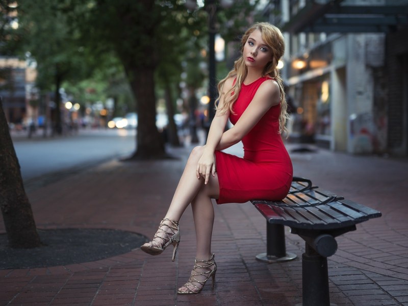 Beautiful women on the street