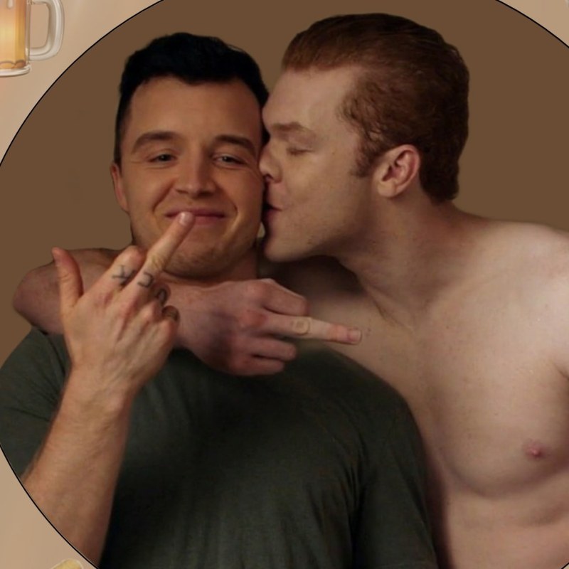 Ian Gallager and Mickey Milkovich First Kiss