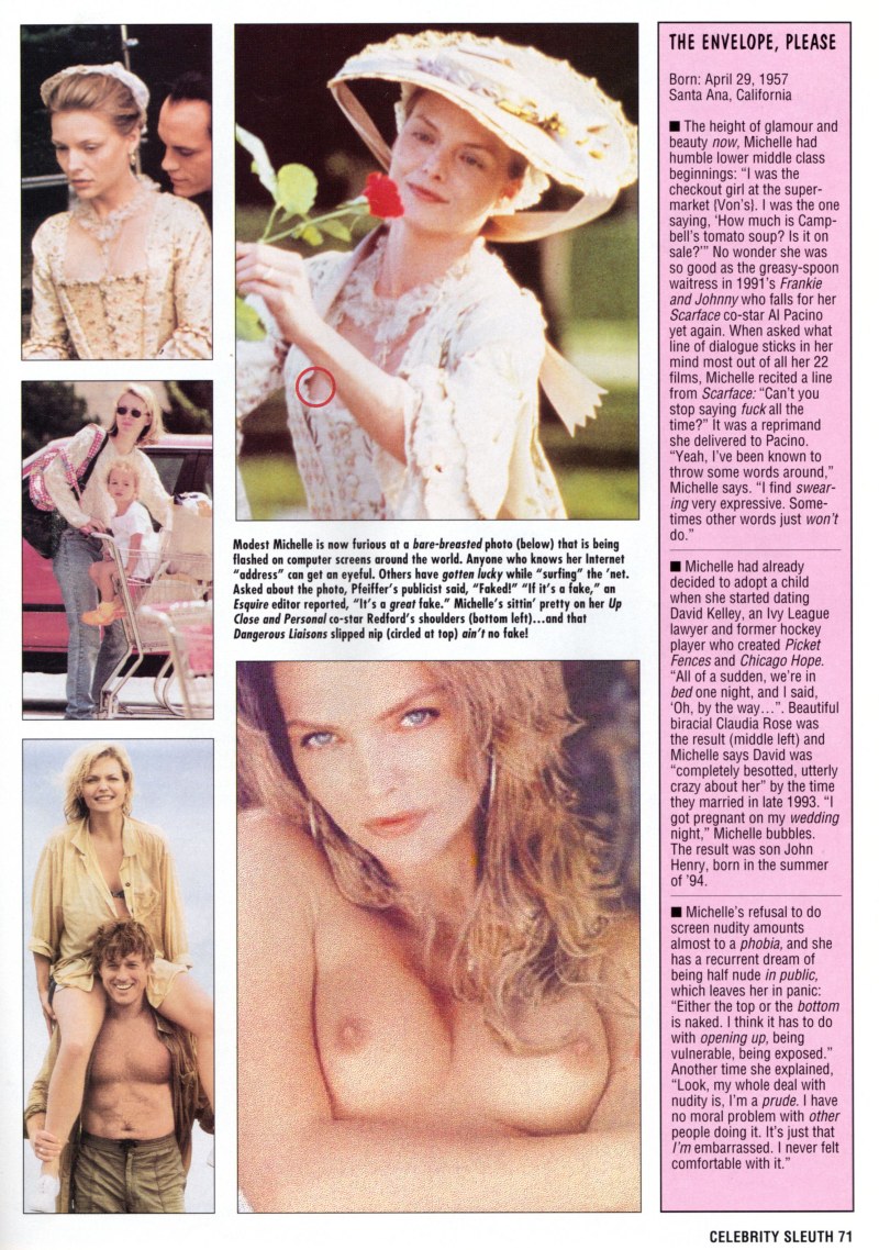 Michelle Pfeiffer is erotic