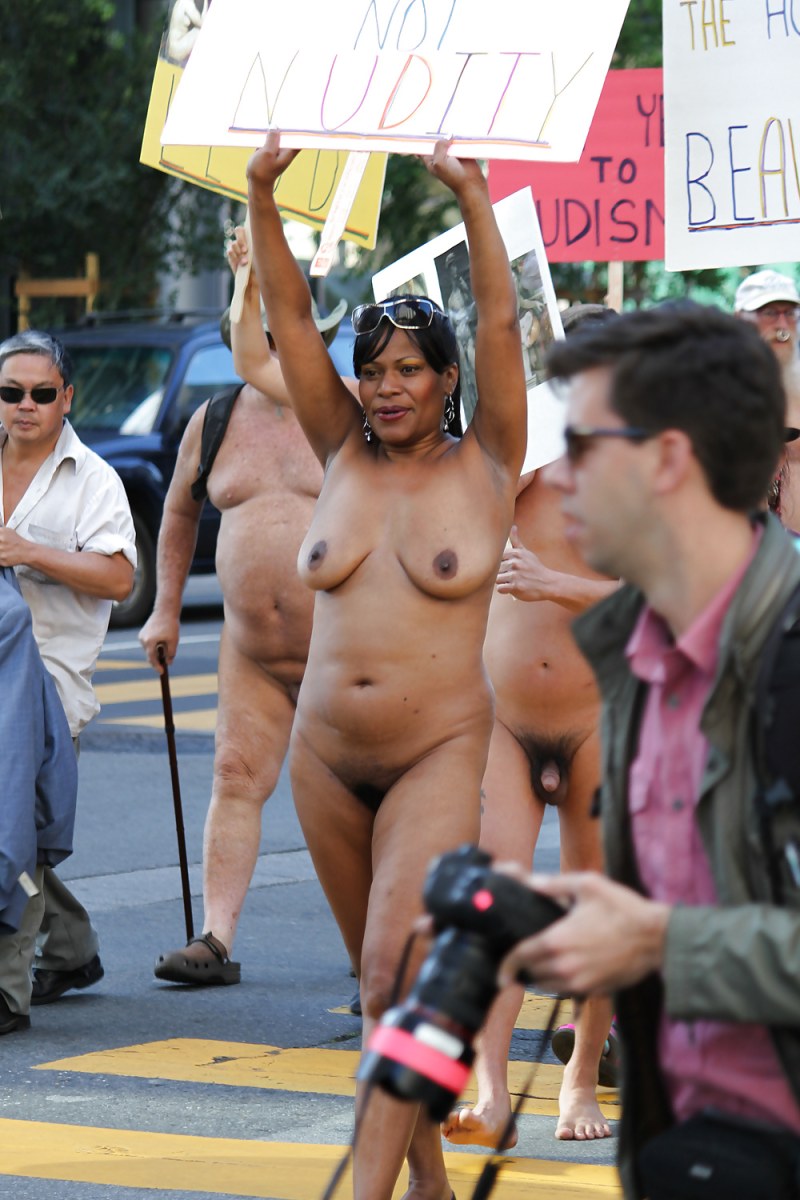 Naked public protests