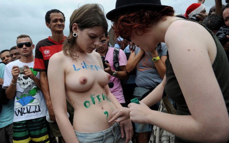 Ukrainian naked activists