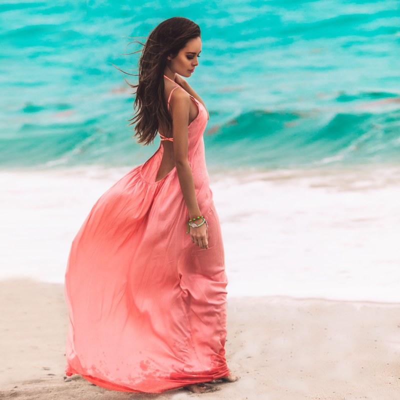 Summer dress with a hat