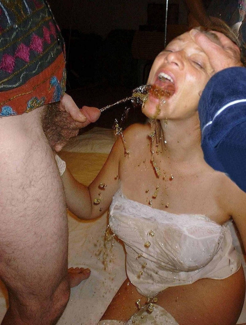 Piss Drinking in Mouth by the first person