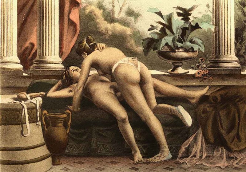 Ancient pornographic painting