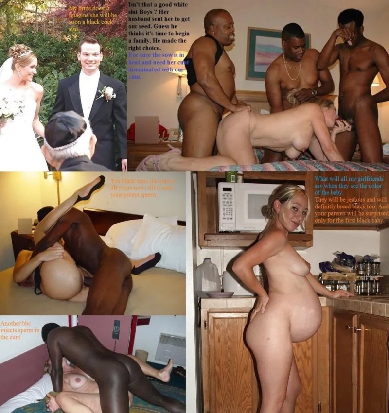Naked pregnant women from a black man