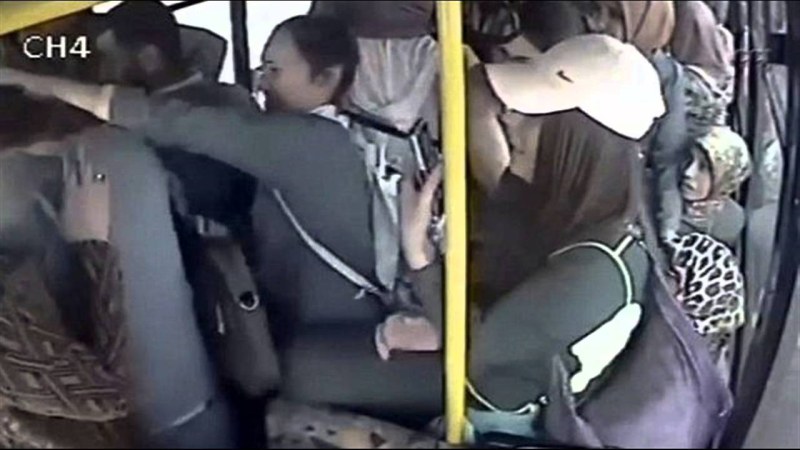 Japanese girls in public transport
